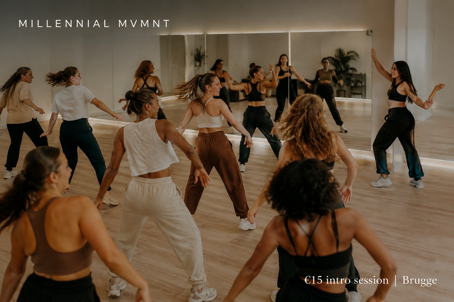 Dance class in a warm studio